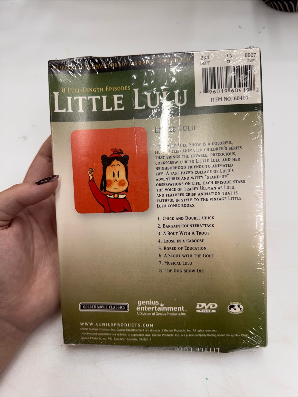 Little Lulu 8 Full-Length Episodes in Color Box DVD, 2004 New Sealed - Picture 2 of 3